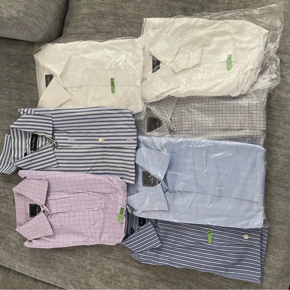13 David Donahue, Assorted Color Dress Shirts